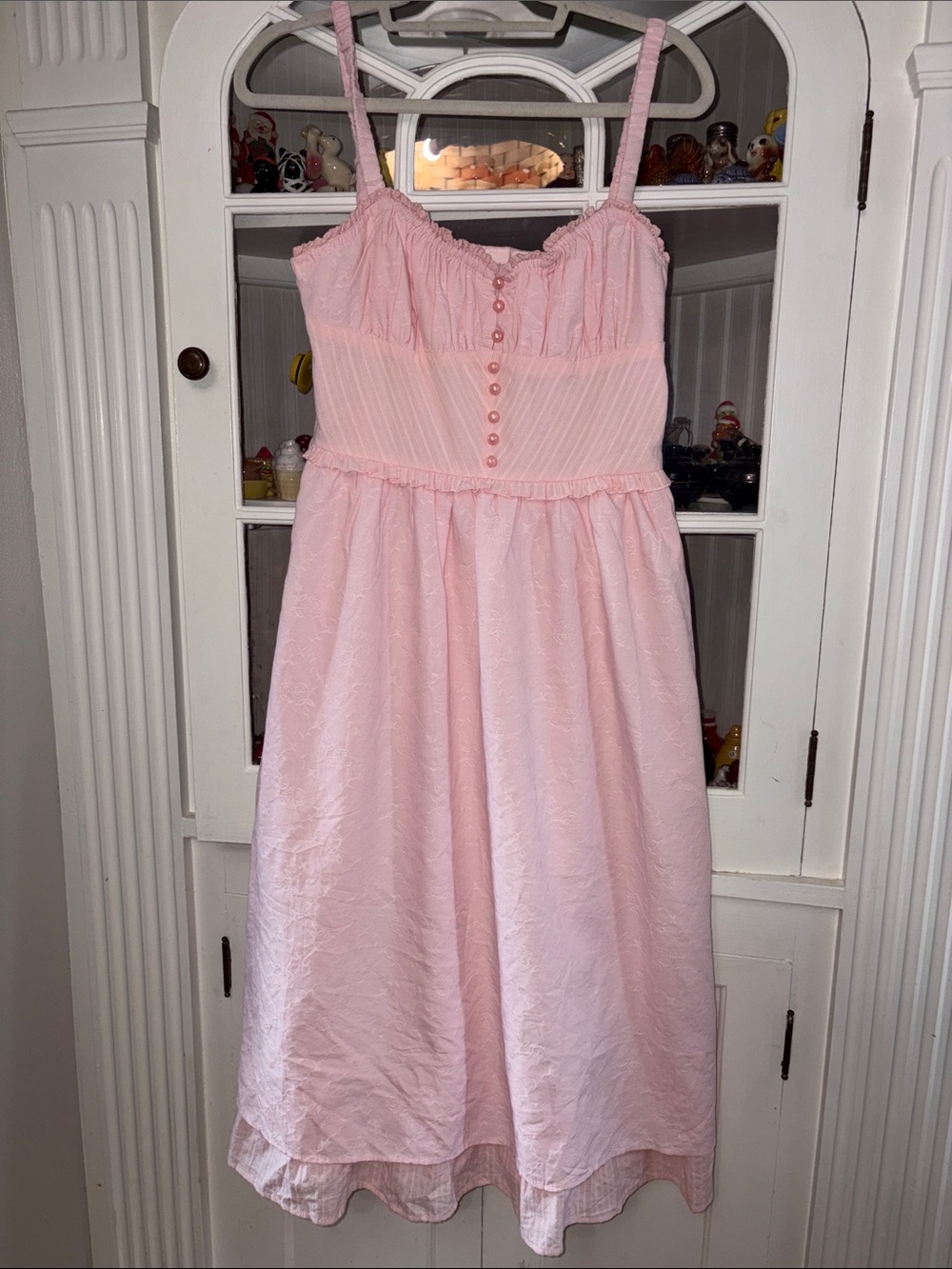 NWT Large Commense Light Pink Spaghetti-Strap Sundress